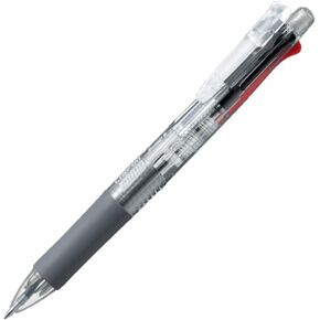 Zebra B-B4SA1-C القلم متعدد الوظائف ، 4 ألوان + مقطع حاد على متعدد ، شفاف ، 10 قطع