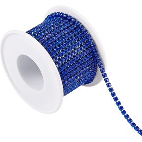 Ornaland 10 Yards 2mm Crystal Rhinestone Close Chain Trimming Claw Chain for DIY Jewelry Crafts Wedding Birthday Party Decoration in Kuwait