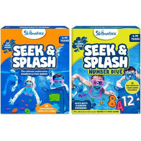 Skillmatics تسعى و splash & seek & splash dive البحث تحت الماء وإيجاد لعبة ، مثالية لمسبح السباحة والمرح الصيفي للأطفال ، والهدايا للبنين والبنات الذين تتراوح أعمارهم بين 6 ، 7 ، 8 ، 9 وما فوق