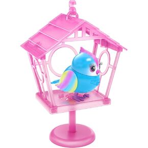 حيوانات أليفة حية صغيرة - Lil 'Bird & Bird House: Princess Polly | منازل الطيور القابلة للربط ، ورؤوس الطيور الجديدة المتحركة مع 20 + أصوات ، وتتفاعل للمس