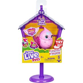 Little Live Pets - Lil' Bird & Bird House: Princess Polly | Linkable Bird Houses, New Moving Bird Heads with 20 + Sounds, and Reacts to Touch in Kuwait