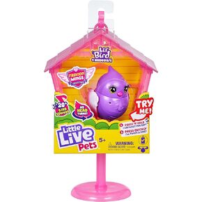 Little Live Pets - Lil' Bird & Bird House: Princess Polly | Linkable Bird Houses, New Moving Bird Heads with 20 + Sounds, and Reacts to Touch in Kuwait