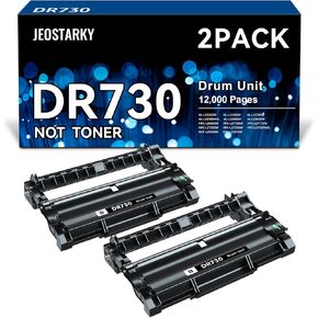 Compatible DR730 Drum Unit Replacement for Brother DR730 DR 730 for MFC-L2710DW MFC-L2750DW HL-L2350DW HL-L2395DW HL-L2370DW HL-L2390DW HL-L2379DW DCP-L2550DW Printer (2 Drum, NOT Toner)