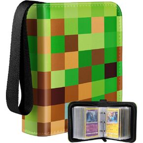 للحصول على 1 Card Card Binder Mini Size for 80 بطاقة - مجموعة الألبوم الصغيرة لبطاقات التداول ، مجلد ألبوم خفيفة الوزن محمولة تصميم خضراء متقلب للرجال الأولاد المراهقين للأطفال بطاقات ألعاب البطاقات الرياضية