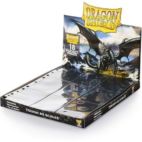 محفظة Arcane Tinmen AT-10301: Dragon Shield 18-Pocket Collectors Black (50)
