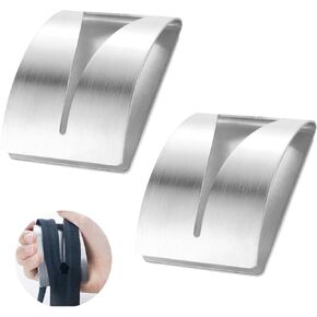 2 PCS ZIPPER JIG Tool ، Auxiliary Zipper Jig Pull for Stains and Stainess Steel Stefer Tool for Pants ، Dresses ، Comply (Silver)