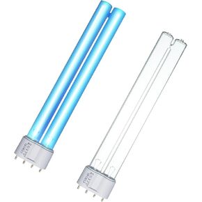 2 Pack 13W UVC G23 Base Replacement UV Light Bulb Compatible w/Jebao Pond Sunsun Grech for Outdoor Pond Clarifier, Water Garden