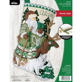 Bucilla ، Nordic Noel ، مثالية للفنون والحرف اليدوية التي شعرت بتزيين 18 بوصة.