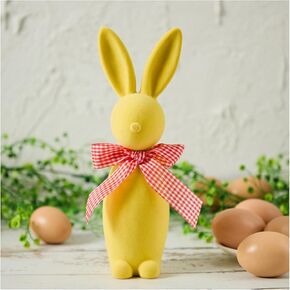 زخرفة راتنج الأرنب في عيد الفصح ، تم ترقية راتنجات الربيع النحت الربيعي النحت الربيعي لزخارف عيد الفصح والهدايا (9.2 بوصة أصفر) in Kuwait