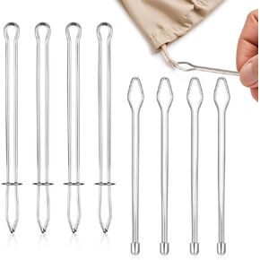 Giantree 8PCS Threader ، threader ، الحبل ، الحبل ، أدوات تربية المعادن ، خيوط الخيط ، مقاطع الخياطة لأداة Tweezer للأقمشة لاستبدال ملحقات الخياطة الرباطية البديلة