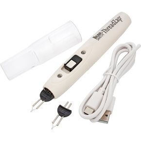 The Beadsmith Rechargeable ThreadZap Craft Burner – Thread Zapper for Finishing Bead Weaving & Stringing Projects, Instantly Heats, 1112°F Maximum Temperature, Includes Replacement Tip & USB-C Cable