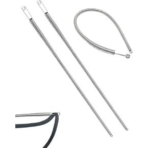 Spring Loop Drawstring Threading Tool，Hoodie String Threader - Flexible Elastic Replacement for Hoodies, Sweatpants, Shorts, Pants, Trunks, Coats, Jackets (2 Pcs)