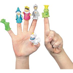 Fairy Tale Finger Puppet Party Favors (24 Assorted Characters) Kings, Knights, Wizards