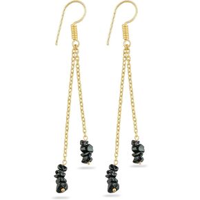 TGH Natural Chips Beads Crystals Drop Earring, Nuggets Chips Gemstone, Energy Healing Crystals, Birthday, Gift for Her, Gemstone Jewelry