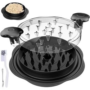 Chicken Shredder Tool Black - Effortless Meat Shredding for Tacos, Sandwiches, Salads, and More, Includes Cleaning Brush & Fork, Durable, Easy to Use, Mess-Free Kitchen Essential