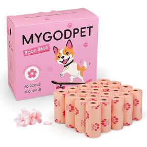Dog Poop Bags Rolls with Dispenser 150 Count Biodegradable Poop Bags for Dog and Cat Lavender Scented Dog Waste Bag Leak Proof Doggie Poop Bag Doggy Trash Bag Purple