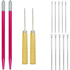 14 Pcs Rerooting Tool for Doll Hair Making Supplies Doll Hair Rooting Holders Knitting Needles Hair Reroot Hair Tool DIY Doll Hair