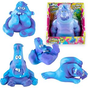 Orb Origin Jumbo Funkee Hunkee Monkee Jumbo (الأزرق / الأرجواني) - قرد كبير 4.5 رطل - مضحك ، اسفنجي ، ضغط على الإجهاد - تتجه لعبة الحسية / التململ القابلة للتحصيل للأطفال والبالغين