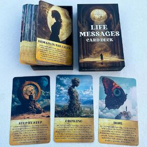 Gzxinke Life Messages Oracle Deck ، 54 Wisdom Cards Oracle ، بطاقات Oracle للمبتدئين ، احتضان الضوء الداخلي والتحول الخاص بك