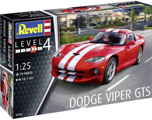 Revell RV07040 1:25 - مجموعة موديل Dodge Viper GTS البلاستيكية ، ألوان متعددة in Kuwait
