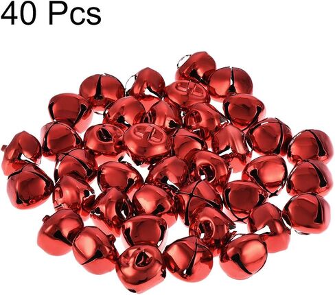 uxcell DIY Small Bells, 17mm/0.67-Inch 40pcs, Craft Bells Bulk DIY Bells for Christmas Festival Decoration Party Home, Purple in Kuwait