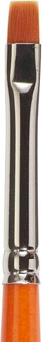KINGART Radiant 6450-2 Chisel Blender Series Premium Paint Brush, Synthetic Taklon Hair, Short Handle, for Acrylic, Oil and Warercolor Painting, Size 2 in Saudi Arabia