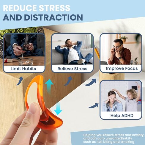 EDC Fidget Toys Adults Set 3Pcs, Magnetic Levitation Olive & Half-Moon Slider & Ratchet Ring, Durable Plastic Stress Relief Toys for Adults ADHD Anxiety, Sensory Desk Toys for Teens in Saudi Arabia