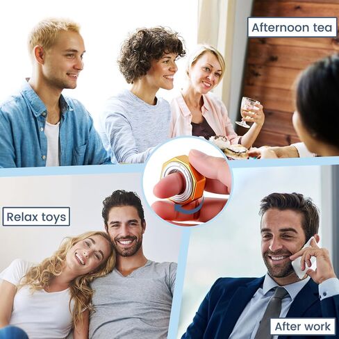 EDC Fidget Toys Adults Set 3Pcs, Magnetic Levitation Olive & Half-Moon Slider & Ratchet Ring, Durable Plastic Stress Relief Toys for Adults ADHD Anxiety, Sensory Desk Toys for Teens in Saudi Arabia