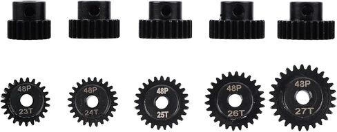 5Pcs Metal Steel 48P Pinion Gear Sets with Hex Key for RC Car, Truck & Off-Road Vehicles (18T 19T 20T 21T 22T) in Saudi Arabia