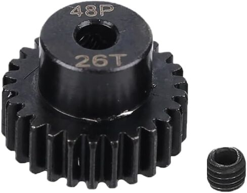 5Pcs Metal Steel 48P Pinion Gear Sets with Hex Key for RC Car, Truck & Off-Road Vehicles (26T 27T 28T 29T 30T) in Kuwait