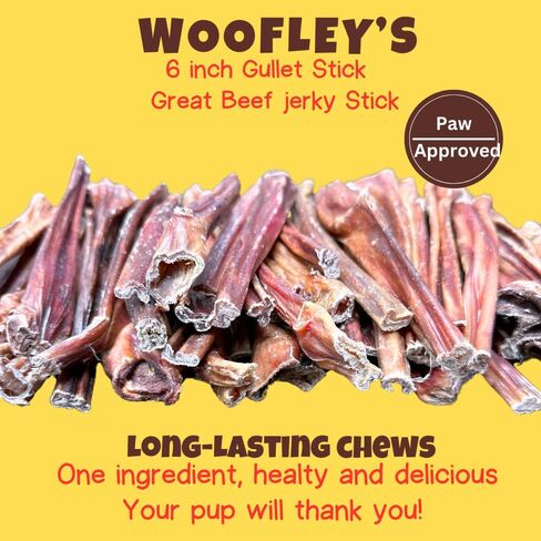 Woofley's - المريء متشنج (30 عددًا) - أعواد المريء للكلاب - مضغ آمن للكلاب - أعواد الفتوة للكلاب المتشنجة سهلة الهضم in Kuwait