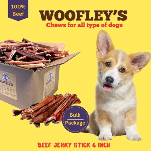Woofley's - المريء متشنج (30 عددًا) - أعواد المريء للكلاب - مضغ آمن للكلاب - أعواد الفتوة للكلاب المتشنجة سهلة الهضم in Kuwait
