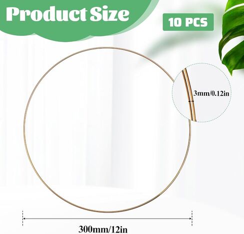 10 PCS Metal Floral Hoops 10 inch Dream Catcher Macrame Rings ، حلقات معدنية فضية لزخارف طاولة مركزية DIY in Kuwait