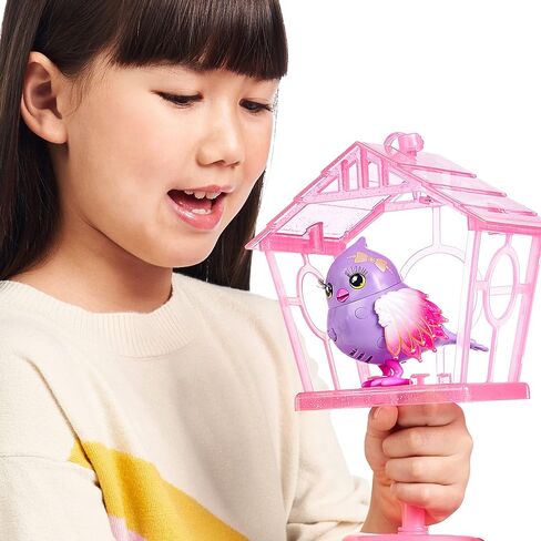 Little Live Pets - Lil' Bird & Bird House: Princess Polly | Linkable Bird Houses, New Moving Bird Heads with 20 + Sounds, and Reacts to Touch in Kuwait