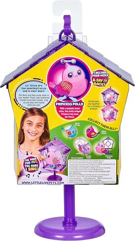 حيوانات أليفة حية صغيرة - Lil 'Bird & Bird House: Princess Polly | منازل الطيور القابلة للربط ، ورؤوس الطيور الجديدة المتحركة مع 20 + أصوات ، وتتفاعل للمس in Kuwait