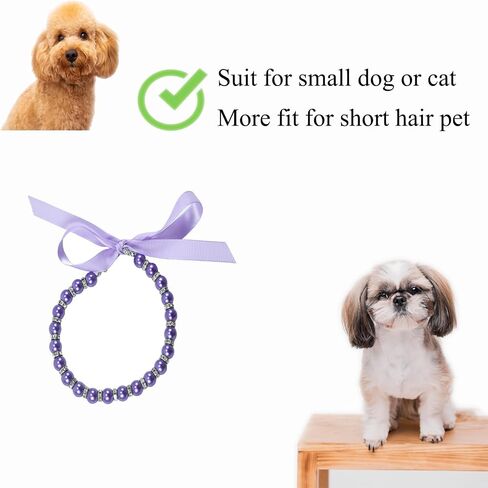 Elegant Pearl Necklace for Dogs - Stylish Dog Jewelry for Small Dogs and Puppies | Festival Gift for New Puppy Owners & Senior Dogs | Adorable Pet Necklace for Every Occasion in Saudi Arabia