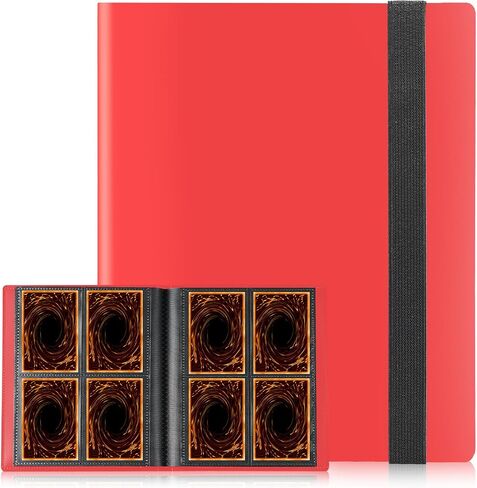 Card Binder, Upgraded 4 Pockets Trading Card Collection Binder for Cards, 160 Pockets Mini Card Book Holder Album - Black in Saudi Arabia