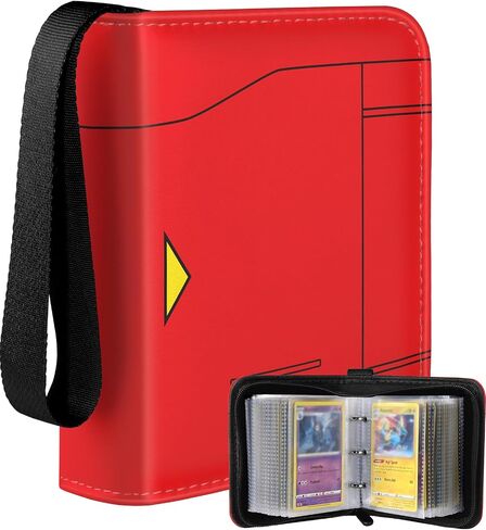 for 1 Pocket Card Binder Mini Size for 80 Cards - Small Trading Card Collection Album Folder Lightweight Portable Green Checkered Design for Men Boys Teens Kids for Sports Cards Game Cards in Kuwait
