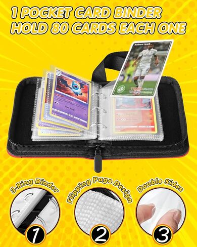 for 1 Pocket Card Binder Mini Size for 80 Cards - Small Trading Card Collection Album Folder Lightweight Portable Green Checkered Design for Men Boys Teens Kids for Sports Cards Game Cards in Kuwait