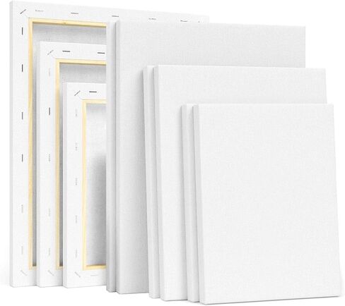 Large Canvases for Painting, 36x48 Inch 2-Pack Painting Canvas 100% Cotton Fivefold Gesso Triple Primed White Blank Artist Tempera Paint Canvases for Oil & Acrylic Paints Wet Art Media in Saudi Arabia