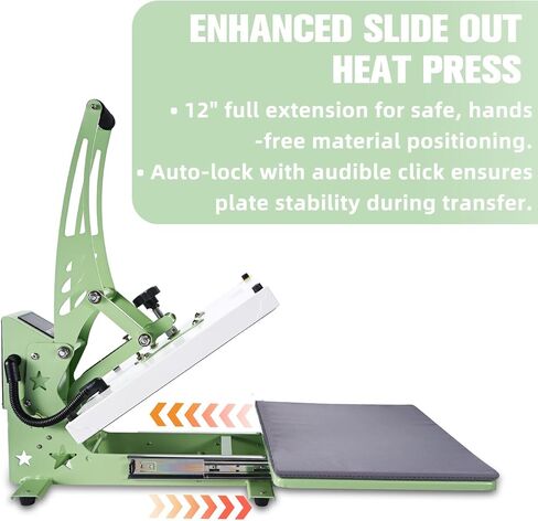 Coolsub Heat Press 15x15 inch slide Out Heat Press Machine ، آلة نقل الحرارة الرقمية الصناعية للتسامي للقميص الوردي الساخن in Kuwait