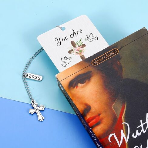 2025 Christian Gifts for Women Faith, Inspirational Gifts for College Girls Students, Religious Bookmarks for Book Lovers Gifts, Cross Bible Verse Book Accessories, Easter Basket Stuffers for Teens in Saudi Arabia