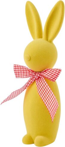 زخرفة راتنج الأرنب في عيد الفصح ، تم ترقية راتنجات الربيع النحت الربيعي النحت الربيعي لزخارف عيد الفصح والهدايا (9.2 بوصة أصفر) in Kuwait