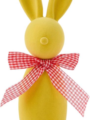 زخرفة راتنج الأرنب في عيد الفصح ، تم ترقية راتنجات الربيع النحت الربيعي النحت الربيعي لزخارف عيد الفصح والهدايا (9.2 بوصة أصفر) in Kuwait