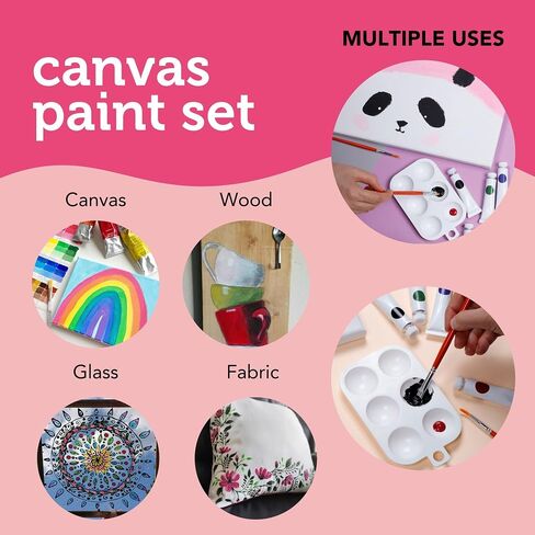 Incraftables Face Painting Kit for Kids Party & Adults Colors, Face Paint Stencils, Brushes, Glitters & More. Non-Toxic Water Based Face Paint Kit in Saudi Arabia