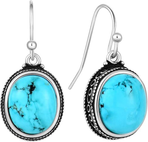 Rainbow Moonstone Dangle Earrings Handmade Oval Gemstone Dangle Earrings Jewelry for Women in Saudi Arabia