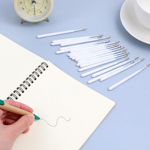50pcs ballpoint pen scleds ، 1 مم متوسطة الأزرق حبر الحبر الحبر الكبير الدهون pen إعادة ملء الكتابة بسلاسة نقاط التعبئة الحبر لملوازات المكاتب المدرسية (الأزرق) in Saudi Arabia