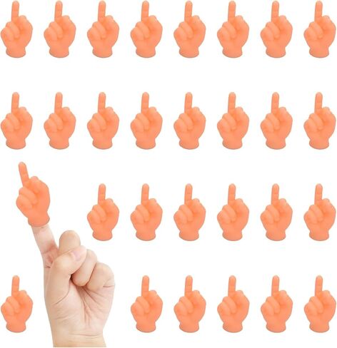 32 Pcs Elastic Tiny Puppet Funny Mini Finger Little Hands Realistic Miniature Small Hands for Game, Cats Photograph, Adults Kids Party Favors in Kuwait