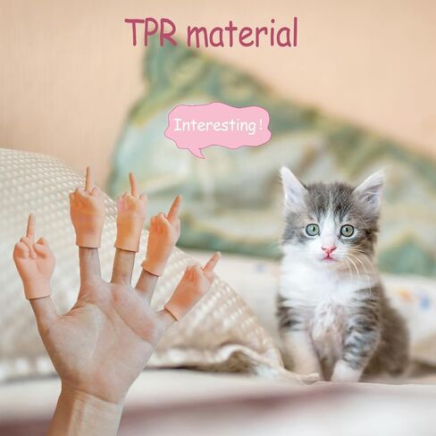 32 Pcs Elastic Tiny Puppet Funny Mini Finger Little Hands Realistic Miniature Small Hands for Game, Cats Photograph, Adults Kids Party Favors in Kuwait