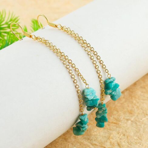TGH Natural Chips Beads Crystals Drop rapring ، Nuggets Chips Gemstone ، Crysts Energy Healing ، عيد ميلاد ، هدية لها ، مجوهرات الأحجار الكريمة in Saudi Arabia